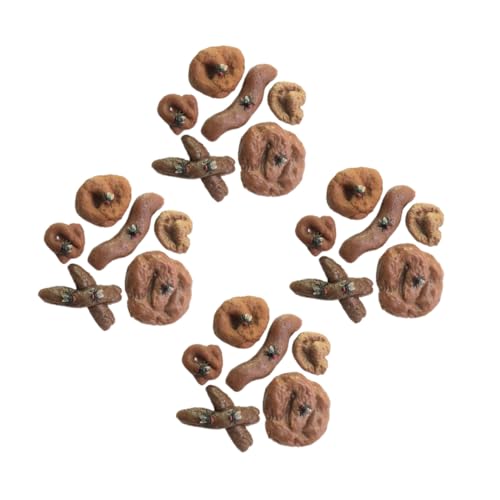 ZUNOXAZ 24 Stück Teiliges Realistische Fake Poo Requisiten aus Kunststoff Lustige Scherzartikel für Aprilscherze und Halloween Kompakt Robust Detailgetreu Party Dekoration und Streiche von ZUNOXAZ