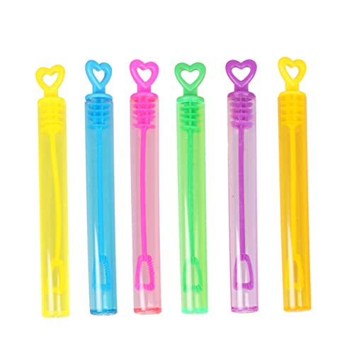 ZUNOXAZ 24Stücke Herzförmige Blasenstäbe Bunte Bubble Wands für Hochzeiten und Geburtstagsfeiern Seifenblasen für Zufällige Farben Sicher für Outdoor Aktivitäten von ZUNOXAZ