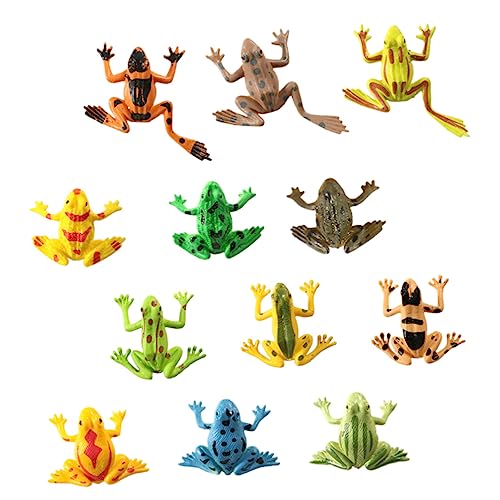 ZUNOXAZ 24Stücke Künstliche Frosch Modelle für Realistische Tierfiguren zur Dekoration und Lernspielzeug Partys und Innenräume von ZUNOXAZ