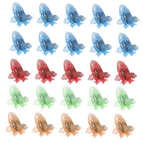 ZUNOXAZ 25 Stück Teiliges Cartoon Flugzeug aus Transparentem Hochwertigem Kunststoff Reibungsbetrieben Robust und Fördert Fantasie und Motorische Fähigkeiten bei Kindern Zufällige Farbe von ZUNOXAZ