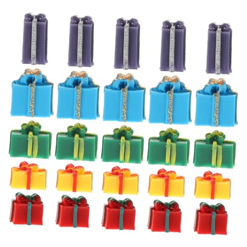 ZUNOXAZ 25 Stück Weihnachtsboxen Teiliges Zubehör für Puppenhäuser Weihnachtsdekorationen Kreative DIY Projekte Bruchsicher und Farbenfroh für Festliche ZUNOXAZ 25 Stück Weihnachtsboxen Teiliges Zubehör für Puppenhäuser Weihnachtsdekorationen Kreative DIY Projekte Bruchsicher und Farbenfroh für Festliche von ZUNOXAZ