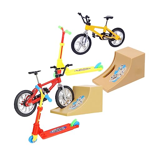ZUNOXAZ 2Sätze Teiliges Finger Fahrrad Mini Kit für Finger Skateboard und Rampe Kreatives Freizeitspielzeug Geschicklichkeit und Fantasie ZUNOXAZ 2Sätze Teiliges Finger Fahrrad Mini Kit für Finger Skateboard und Rampe Kreatives Freizeitspielzeug Geschicklichkeit und Fantasie von ZUNOXAZ