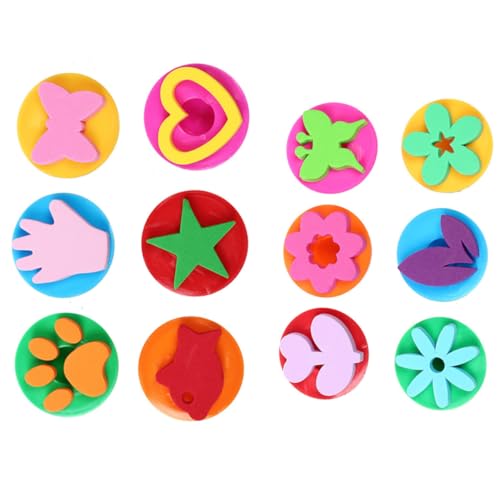ZUNOXAZ 2Satz DIY Graffiti Stempel Teiliges Lernspielzeug für Kreative Bunter Stempelfarben und Verschiedenen Cartoon Mustern für Bastelprojekte ZUNOXAZ 2Satz DIY Graffiti Stempel Teiliges Lernspielzeug für Kreative Bunter Stempelfarben und Verschiedenen Cartoon Mustern für Bastelprojekte von ZUNOXAZ