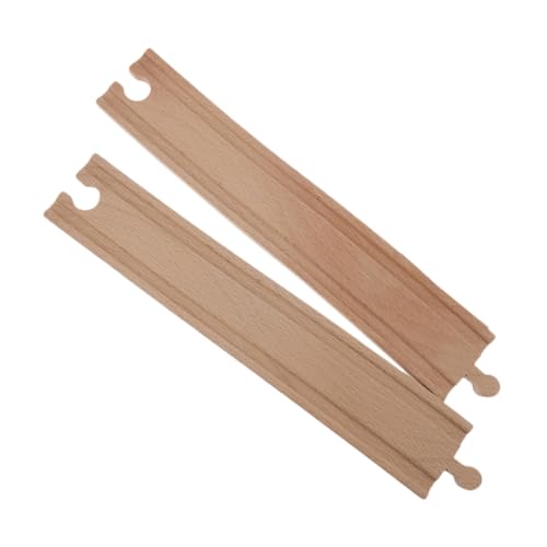 ZUNOXAZ 2Stücke Bogen Schienenset aus Holz für DIY Eisenbahnbau Pädagogisches Zubehör für Kreative Spielideen und Erweiterung von Holzspielzeugbahnen ZUNOXAZ 2Stücke Bogen Schienenset aus Holz für DIY Eisenbahnbau Pädagogisches Zubehör für Kreative Spielideen und Erweiterung von Holzspielzeugbahnen von ZUNOXAZ