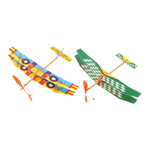 ZUNOXAZ 2stücke Gummiband Flugzeug Modell Gleiter Spielzeug Für Junge Mädchen Leichtes Outdoor Spielzeug Mit Einzigartigem Muster Für Verbessertes Hand-Auge-koordinationstraining ZUNOXAZ 2stücke Gummiband Flugzeug Modell Gleiter Spielzeug Für Junge Mädchen Leichtes Outdoor Spielzeug Mit Einzigartigem Muster Für Verbessertes Hand-Auge-koordinationstraining von ZUNOXAZ