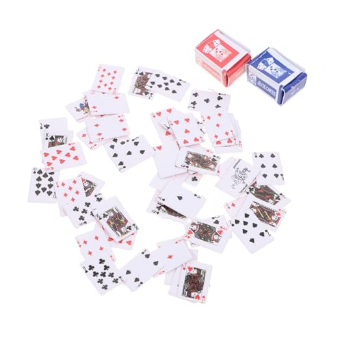 ZUNOXAZ 2Stücke Puppenhaus Brettspiele Niedliche Kartenspiele für Perfektes für DIY Projekte Home Bar und Büro Unterhaltung ZUNOXAZ 2Stücke Puppenhaus Brettspiele Niedliche Kartenspiele für Perfektes für DIY Projekte Home Bar und Büro Unterhaltung von ZUNOXAZ