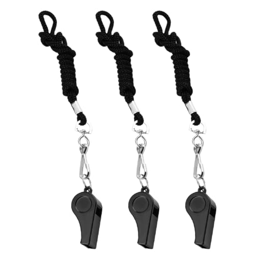 ZUNOXAZ 3 STÜCKE Teiliges Schiedsrichter Pfeifen mit Lanyard Laute und Klare Kunststoff Notfallpfeifen für Trainer Schiedsrichter und Outdoor Einsatz Wiederverwendbar Tragbar für Sport ZUNOXAZ 3 STÜCKE Teiliges Schiedsrichter Pfeifen mit Lanyard Laute und Klare Kunststoff Notfallpfeifen für Trainer Schiedsrichter und Outdoor Einsatz Wiederverwendbar Tragbar für Sport von ZUNOXAZ