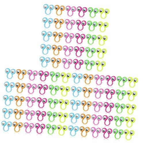 ZUNOXAZ 3 Sätze Augen Fingerpuppen Mit Beweglichen Augenringen Farbenfrohes Für Kinderpartys Kreative Fingerpuppen Für Rollenspiele Und Lernaktivitäten Für 30 Stück * 3 von ZUNOXAZ