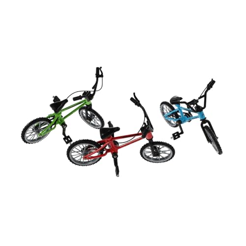 ZUNOXAZ 3 Sätze Mini Finger Bikes aus Leichtes Fingerspielzeug mit Tragbares Lernspielzeug für Fördert Kreativität und Vorstellungskraft als Schreibtischdeko von ZUNOXAZ