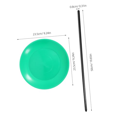 ZUNOXAZ 3 Satz Jonglierteller mit Stab Robuste Kunststoff-zirkusteller für Balancetricks Professionelle Jonglier-Requisiten für Straßen Bühnenauftritte für Geschicklichkeit und Showeffekte von ZUNOXAZ