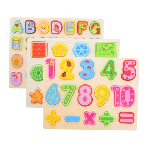 ZUNOXAZ 3 Stück Alphabet Zahlen und Formen Lernspiel Sortierbrett für Kleinkinder Frühe Bildungsspielzeuge für Jungen und Mädchen im Vorschulalter ZUNOXAZ 3 Stück Alphabet Zahlen und Formen Lernspiel Sortierbrett für Kleinkinder Frühe Bildungsspielzeuge für Jungen und Mädchen im Vorschulalter von ZUNOXAZ