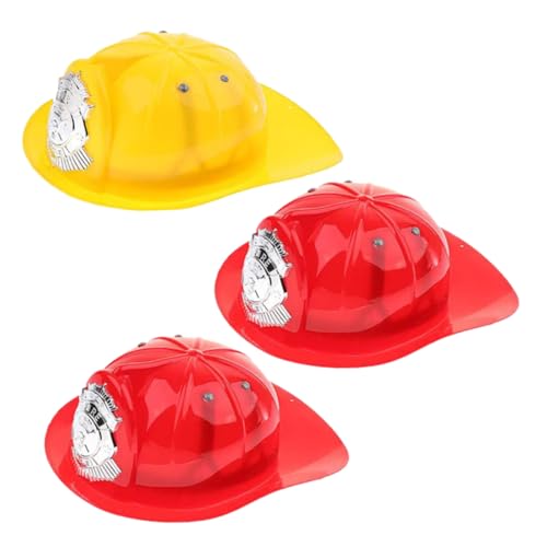 ZUNOXAZ 3 Stück Feuerwehrhelm aus Robustem Kunststoff Rot und Gelb Verstellbare Feuerwehrmütze für Jungen und Mädchen als Kostümzubehör für Fasching Halloween und Rollenspiele ZUNOXAZ 3 Stück Feuerwehrhelm aus Robustem Kunststoff Rot und Gelb Verstellbare Feuerwehrmütze für Jungen und Mädchen als Kostümzubehör für Fasching Halloween und Rollenspiele von ZUNOXAZ
