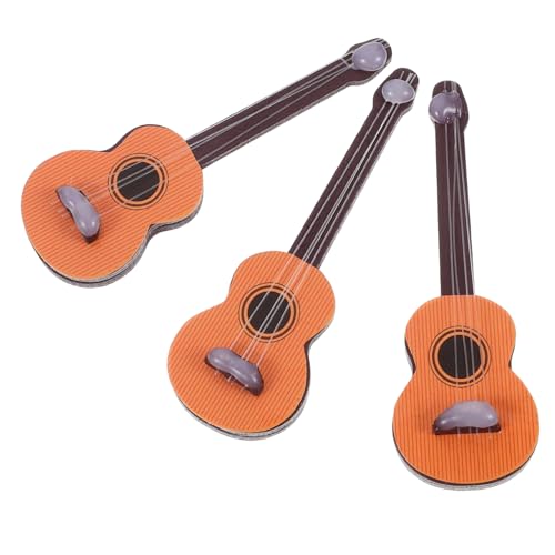 ZUNOXAZ 3stücke Miniatur Gitarre Modell Holzener Gitarren Dekor Kleines Gitarren Modell Puppenhaus Musikinstrument Miniatur Gitarre Mini Fotografie Requisiten von ZUNOXAZ