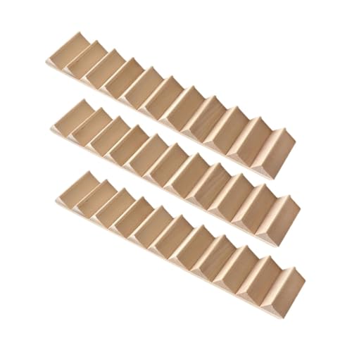 ZUNOXAZ 3 Stück Miniatur-holztreppe: 1:12 Holzwangenstufen Modell DIY Treppenzubehör Für Puppenhausmöbel Mikro-landschaftsdekorationen von ZUNOXAZ