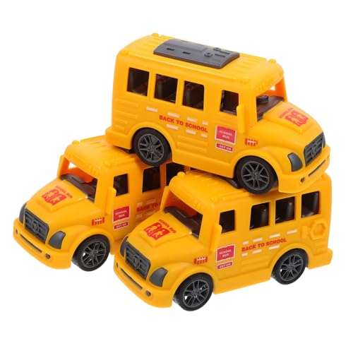 ZUNOXAZ 3 Stück Rückziehspielzeug Auto für Teiliges Schulbus Modell Batteriefrei Leicht und Strapazierfähig für Fantasievolles Sicher für Kleine Hände ZUNOXAZ 3 Stück Rückziehspielzeug Auto für Teiliges Schulbus Modell Batteriefrei Leicht und Strapazierfähig für Fantasievolles Sicher für Kleine Hände von ZUNOXAZ