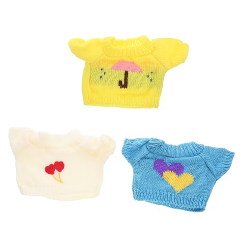 ZUNOXAZ 3 Stück Spielzeugzubehör Kind Plüschtierpullover Stoffbär-grundkleidung Plüschpuppenkleidung Tragen Kleines Plüschbärenpuppenkostüm Liebenswert Austauschbar Outfit Plüschtiere Garn ZUNOXAZ 3 Stück Spielzeugzubehör Kind Plüschtierpullover Stoffbär-grundkleidung Plüschpuppenkleidung Tragen Kleines Plüschbärenpuppenkostüm Liebenswert Austauschbar Outfit Plüschtiere Garn von ZUNOXAZ