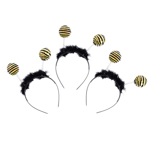ZUNOXAZ 3 Stück Teiliges Bienen Antennen Haarreif mit Schwingenden Paillettenbällen Elastisches Haarband für Kostüme Bühnenauftritte Karneval und Partys Schwarze Kopfbedeckung ZUNOXAZ 3 Stück Teiliges Bienen Antennen Haarreif mit Schwingenden Paillettenbällen Elastisches Haarband für Kostüme Bühnenauftritte Karneval und Partys Schwarze Kopfbedeckung von ZUNOXAZ