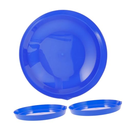 ZUNOXAZ 3 Stück Teiliges Großes Seifenblasen Ring Set für Inklusive Wiederverwendbaren Kunststoffplatten und Aufbewahrungstablett Sicher und Einfach Nachfüllbar für Outdoor Spiel und von ZUNOXAZ