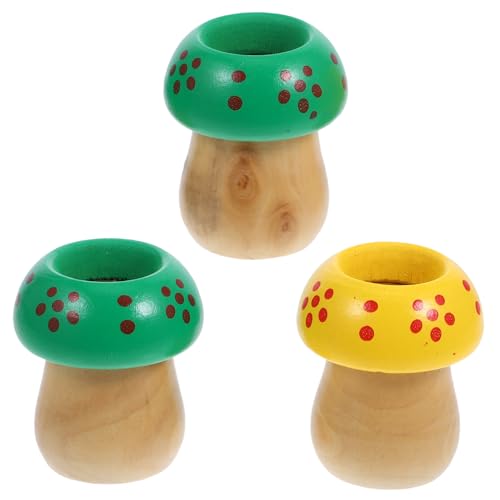 ZUNOXAZ 3 Stück Teiliges Kaleidoskop Pilzform Rotierendes Beobachtungsspielzeug für Fördert Vorstellungskraft Farberkennung Hand Augen koordination Interaktives Zufällige Zufällige Farbe von ZUNOXAZ