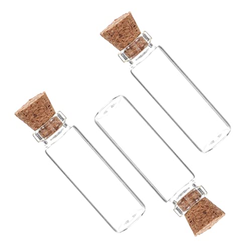 ZUNOXAZ 3 Stück Teiliges Mini Glasflaschen mit Stopfen Puppenhaus Dekoration Miniatur Candy und Gewürzflaschen für Puppenhauszubehör Leichte Detaillierte Miniaturen für Spielspaß von ZUNOXAZ