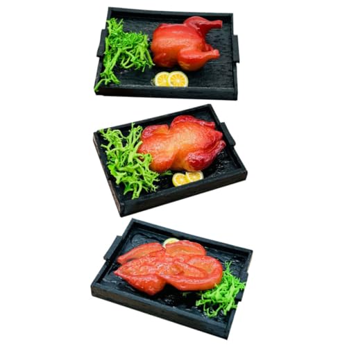 ZUNOXAZ 3 Stück Teiliges Miniatur Dollhouse Food Set Realistische Imitation Gebratene Ente Gans Hähnchen Kunststoff Mini Food für Puppenhaus Szenen Festliche Dekoration ZUNOXAZ 3 Stück Teiliges Miniatur Dollhouse Food Set Realistische Imitation Gebratene Ente Gans Hähnchen Kunststoff Mini Food für Puppenhaus Szenen Festliche Dekoration von ZUNOXAZ