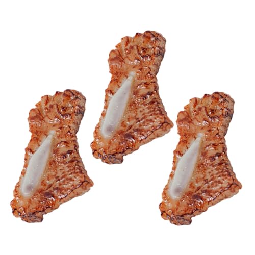 ZUNOXAZ 3 Stück Teiliges PVC Simulationsrippen Realistische Fleischdekoration Langlebiges Küchen Dekoobjekt für Party Restaurant Ladengeschäft Hotel und Fotografie ZUNOXAZ 3 Stück Teiliges PVC Simulationsrippen Realistische Fleischdekoration Langlebiges Küchen Dekoobjekt für Party Restaurant Ladengeschäft Hotel und Fotografie von ZUNOXAZ