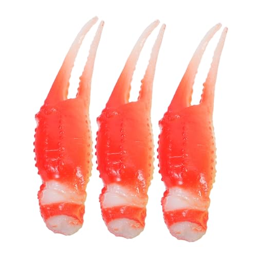 ZUNOXAZ 3 Stück Tempura -Garnelenmodellspielzeug Simulation eines Krabbenklauenmodells Krabben-Actionfigur Künstliches Krabbendekor schönes Krabbenkrallendekor Krabbenmodell PVC ZUNOXAZ 3 Stück Tempura -Garnelenmodellspielzeug Simulation eines Krabbenklauenmodells Krabben-Actionfigur Künstliches Krabbendekor schönes Krabbenkrallendekor Krabbenmodell PVC von ZUNOXAZ