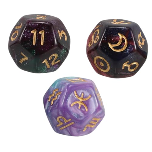 ZUNOXAZ 3 Stücke 12 Sternzeichen Tisch Spiel Würfel Würfel Wahrsagerei Würfel Anzahl Würfel Spiel Würfel Zubehör Wahrsagerei Würfel Zeichen Würfel Harz ZUNOXAZ 3 Stücke 12 Sternzeichen Tisch Spiel Würfel Würfel Wahrsagerei Würfel Anzahl Würfel Spiel Würfel Zubehör Wahrsagerei Würfel Zeichen Würfel Harz von ZUNOXAZ