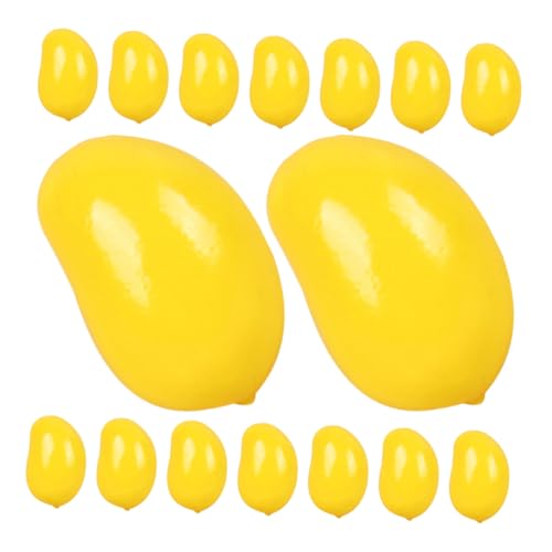 ZUNOXAZ 30 Stück Miniature Mango Deko Künstliche Mangos für Kreative Dekoration Realistische Obst Modelle für Zuhause Partys und Dollhouses Langlebig und Farbecht von ZUNOXAZ