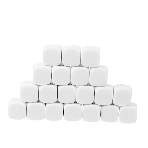 ZUNOXAZ 30 Stück Teiliges Glatte Oberfläche Sechseitige Blanko dice zum Beschriften DIY Spielwürfel für Matheunterricht Party Familienaktivitäten ZUNOXAZ 30 Stück Teiliges Glatte Oberfläche Sechseitige Blanko dice zum Beschriften DIY Spielwürfel für Matheunterricht Party Familienaktivitäten von ZUNOXAZ