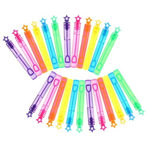 ZUNOXAZ 30 Stück Teiliges Seifenblasenstäbe Sichere Glatte Oberfläche Tragbares für Geburtstag Party Hochzeit Outdoor Spiele Wie Strand und Park Geeignet Zufällige Farbe Zufällige Farbe von ZUNOXAZ