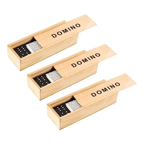 ZUNOXAZ 3Sätze Holz Domino Set Praktischer Aufbewahrungsbox Interaktives Lernspielzeug für Familienunterhaltung Drinnen und Draußen Langlebig und Sicher aus Hochwertigem ZUNOXAZ 3Sätze Holz Domino Set Praktischer Aufbewahrungsbox Interaktives Lernspielzeug für Familienunterhaltung Drinnen und Draußen Langlebig und Sicher aus Hochwertigem von ZUNOXAZ