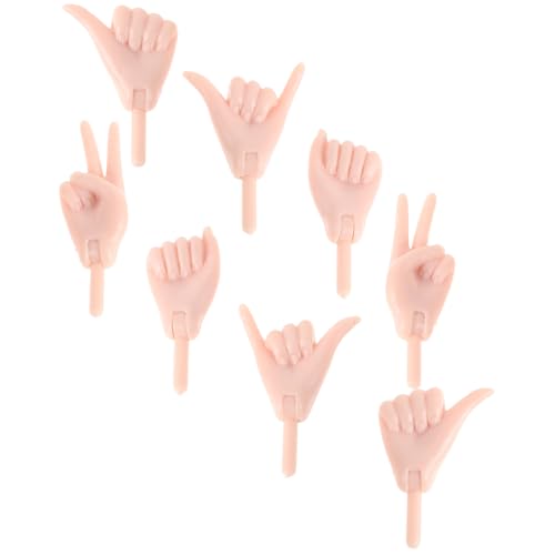 ZUNOXAZ 4 Paare Puppen Hände Set von Doll Hands für DIY Puppen Vielseitige Handformen Kompatibel mit Meisten für Kreative Bastelprojekte und Zubehör ZUNOXAZ 4 Paare Puppen Hände Set von Doll Hands für DIY Puppen Vielseitige Handformen Kompatibel mit Meisten für Kreative Bastelprojekte und Zubehör von ZUNOXAZ