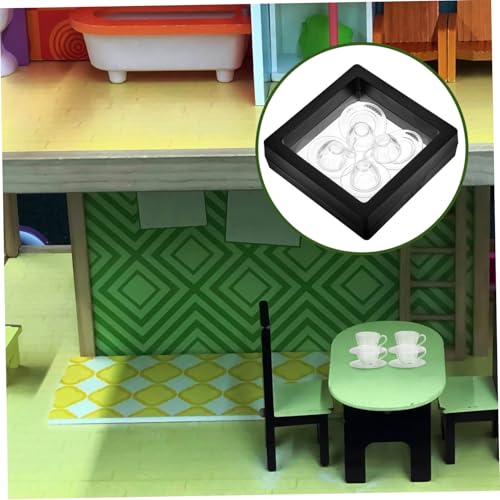 ZUNOXAZ 4 Sätze Miniatur Teeservice Set Miniatur Teetassen mit Untertassen aus Stabilem Kunststoff Puppenhaus Zubehör für Wohnzimmer und Küche Dekoration ZUNOXAZ 4 Sätze Miniatur Teeservice Set Miniatur Teetassen mit Untertassen aus Stabilem Kunststoff Puppenhaus Zubehör für Wohnzimmer und Küche Dekoration von ZUNOXAZ