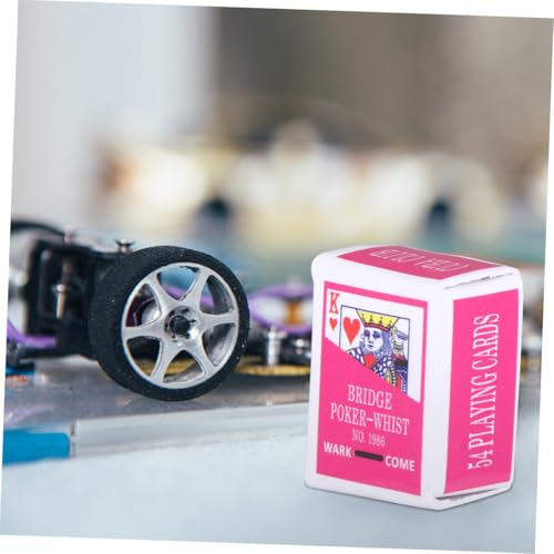 ZUNOXAZ 4 Satz Teiliges Mini Kartenspiel Kreative Poker Karten Kleine Spielkarten für Brettspiele und Puppenhaus Dekoration Gemischt Robustes Material für DIY Modelle und Geschenkideen ZUNOXAZ 4 Satz Teiliges Mini Kartenspiel Kreative Poker Karten Kleine Spielkarten für Brettspiele und Puppenhaus Dekoration Gemischt Robustes Material für DIY Modelle und Geschenkideen von ZUNOXAZ