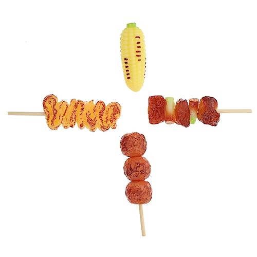 ZUNOXAZ 4 Stück Barbecue -spießspielzeuge Simuliertes Kinderspielzeug Tu So, Als Würdest Du Grillen Grillspielzeug Spielmodelle Für Spielzeuggrill PVC ZUNOXAZ 4 Stück Barbecue -spießspielzeuge Simuliertes Kinderspielzeug Tu So, Als Würdest Du Grillen Grillspielzeug Spielmodelle Für Spielzeuggrill PVC von ZUNOXAZ