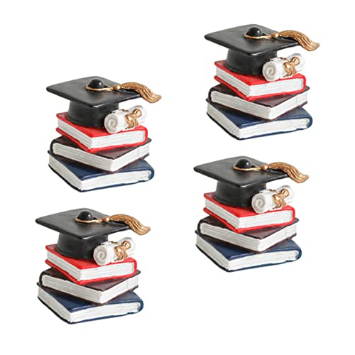 ZUNOXAZ 4 Stück Buchdekorationsornamente Buchstapel- Kuchen dekorativer Topper Kuchendekorationen Du Kuchenparty-Ornamente Papier Grad Kuchendeckel Abschlusskuchendekor Harz Schwarz ZUNOXAZ 4 Stück Buchdekorationsornamente Buchstapel- Kuchen dekorativer Topper Kuchendekorationen Du Kuchenparty-Ornamente Papier Grad Kuchendeckel Abschlusskuchendekor Harz Schwarz von ZUNOXAZ
