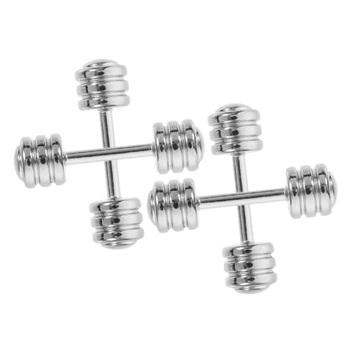 ZUNOXAZ 4 Stück Hanteln für Puppenhaus Teiliges Zubehör für Mini Fitnessraum für Dekoration und Kreative Szenen Barbells für Puppen und Miniaturen ZUNOXAZ 4 Stück Hanteln für Puppenhaus Teiliges Zubehör für Mini Fitnessraum für Dekoration und Kreative Szenen Barbells für Puppen und Miniaturen von ZUNOXAZ
