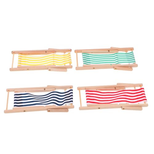 ZUNOXAZ 4 Stück Mini Strandliegestuhl Mehrfarbige Puppenhaus Dekoration Glatte Oberfläche Vielseitige Miniatur Gartenmöbel für DIY Bastelprojekte und Fotorequisiten ZUNOXAZ 4 Stück Mini Strandliegestuhl Mehrfarbige Puppenhaus Dekoration Glatte Oberfläche Vielseitige Miniatur Gartenmöbel für DIY Bastelprojekte und Fotorequisiten von ZUNOXAZ