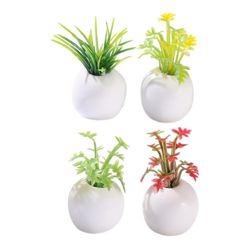 ZUNOXAZ 4 Stück Miniatur Bonsai Künstliche Kleine Pflanzen im Topf Detailgetreue Miniatur Dekoration für Puppenhaus Mini Garten Wohnraum Realistische Künstliche Pflanzen Ornamente ZUNOXAZ 4 Stück Miniatur Bonsai Künstliche Kleine Pflanzen im Topf Detailgetreue Miniatur Dekoration für Puppenhaus Mini Garten Wohnraum Realistische Künstliche Pflanzen Ornamente von ZUNOXAZ
