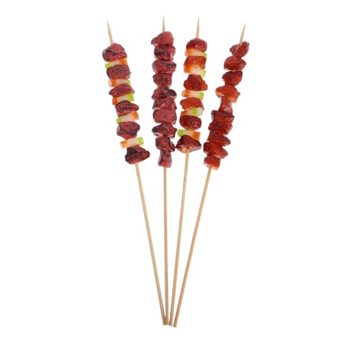 ZUNOXAZ 4 Stück Realistische BBQ Spieße Set Miniatur Fleischmodelle Lamm und Rind Täuschend Echt für Küchen und Wohnraumdeko Sowie Food Pretend Play Vielseitig Einsetzbar ZUNOXAZ 4 Stück Realistische BBQ Spieße Set Miniatur Fleischmodelle Lamm und Rind Täuschend Echt für Küchen und Wohnraumdeko Sowie Food Pretend Play Vielseitig Einsetzbar von ZUNOXAZ