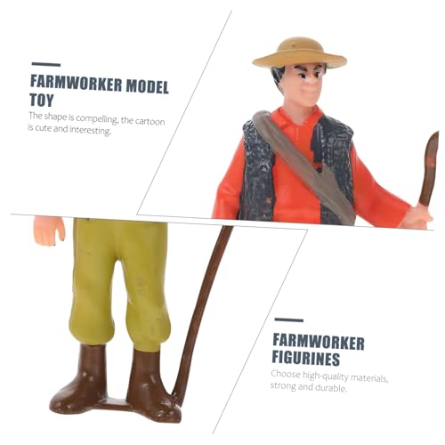 ZUNOXAZ 4 Stück Teiliges Bauernhof Figurenset aus Robustem Material Detailgetreue Miniatur Farmarbeiter für Fördert Kreativität und Motorische Fähigkeiten als Pädagogisches ZUNOXAZ 4 Stück Teiliges Bauernhof Figurenset aus Robustem Material Detailgetreue Miniatur Farmarbeiter für Fördert Kreativität und Motorische Fähigkeiten als Pädagogisches von ZUNOXAZ