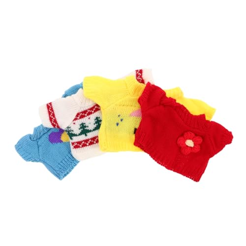 ZUNOXAZ 4 Stück Teiliges Bear Doll Sweater Plüsch Outfit Baumwolle Kuschelweiches Shirt mit Weihnachtsmuster Austauschbare Puppenkleidung für Geburtstag ZUNOXAZ 4 Stück Teiliges Bear Doll Sweater Plüsch Outfit Baumwolle Kuschelweiches Shirt mit Weihnachtsmuster Austauschbare Puppenkleidung für Geburtstag von ZUNOXAZ