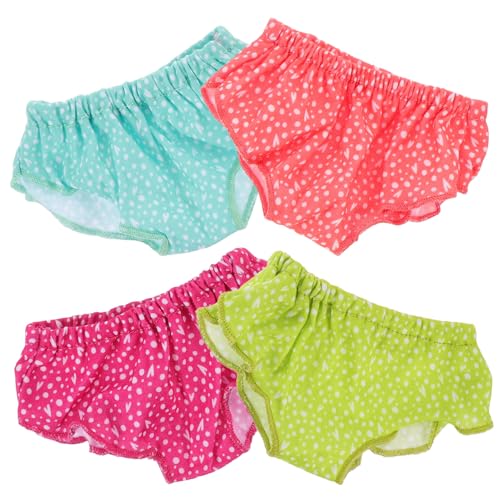 ZUNOXAZ 4 Stück Teiliges Bunte Puppenunterwäsche aus Weichem Strapazierfähigem Material Wiederverwendbare Slips für Spielzeugpuppen Einfach Anzuziehen für DIY Puppenbekleidung und ZUNOXAZ 4 Stück Teiliges Bunte Puppenunterwäsche aus Weichem Strapazierfähigem Material Wiederverwendbare Slips für Spielzeugpuppen Einfach Anzuziehen für DIY Puppenbekleidung und von ZUNOXAZ