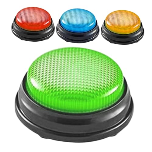 ZUNOXAZ 4 Stück Teiliges Buzzer mit Sound und Farbigen Tasten für Trivia und Familienspiele Reaktionsschneller Spielshow Antwortsummer aus Robustem Kunststoff für Klassenzimmer und ZUNOXAZ 4 Stück Teiliges Buzzer mit Sound und Farbigen Tasten für Trivia und Familienspiele Reaktionsschneller Spielshow Antwortsummer aus Robustem Kunststoff für Klassenzimmer und von ZUNOXAZ