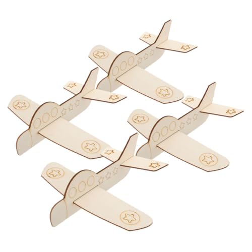 ZUNOXAZ 4 Stück Teiliges DIY Holzflugzeug zum Bemalen Unvollendetes Holzflugzeug Modell für Kreatives Holzspielzeug zum Basteln und Dekorieren Fördert Fantasie und Malspaß ZUNOXAZ 4 Stück Teiliges DIY Holzflugzeug zum Bemalen Unvollendetes Holzflugzeug Modell für Kreatives Holzspielzeug zum Basteln und Dekorieren Fördert Fantasie und Malspaß von ZUNOXAZ