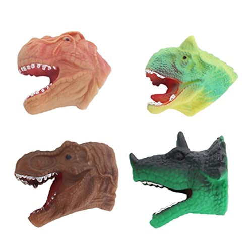 ZUNOXAZ 4 Stück Teiliges Dinosaurier Kopf Fingerpuppen aus Weichem Material Glatte Kanten Leichtes Kinderspielzeug für Jungen und Mädchen Tragbar für Drinnen und Draußen Praktische ZUNOXAZ 4 Stück Teiliges Dinosaurier Kopf Fingerpuppen aus Weichem Material Glatte Kanten Leichtes Kinderspielzeug für Jungen und Mädchen Tragbar für Drinnen und Draußen Praktische von ZUNOXAZ