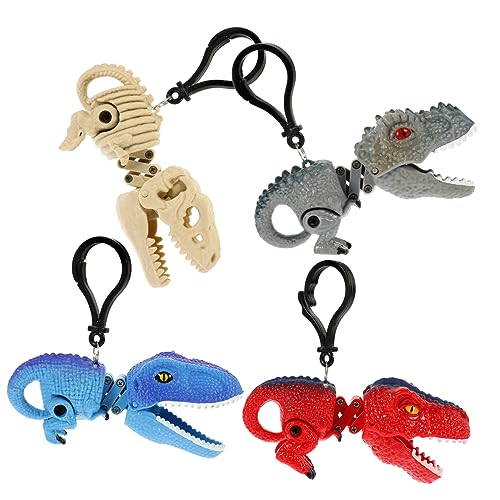 ZUNOXAZ 4 Stück Teiliges Dinosaurier Schlüsselanhänger Einzigartiges Design Vielseitiger Rucksack und Taschenanhänger Leichte Kompakte Deko Langlebiges Material für Geschenkideen ZUNOXAZ 4 Stück Teiliges Dinosaurier Schlüsselanhänger Einzigartiges Design Vielseitiger Rucksack und Taschenanhänger Leichte Kompakte Deko Langlebiges Material für Geschenkideen von ZUNOXAZ