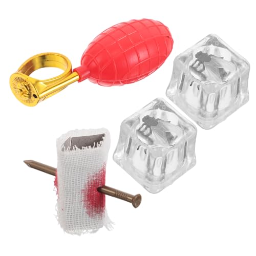 ZUNOXAZ 4 Stück Teiliges Halloween Streichspielzeug Set mit Wasser Sprühringen Täuschend Echten Fingernägeln Realistischen Insekten und Eiswürfeln Kompakt Portable Partyspaß für Halloween ZUNOXAZ 4 Stück Teiliges Halloween Streichspielzeug Set mit Wasser Sprühringen Täuschend Echten Fingernägeln Realistischen Insekten und Eiswürfeln Kompakt Portable Partyspaß für Halloween von ZUNOXAZ