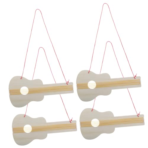 ZUNOXAZ 4 Stück Teiliges Holz Gitarren für DIY Bastel und Malaktivitäten Musikinstrument für Kindergartenprojekte und Home Decor Leicht und Tragbar Fördert Musikalische Fähigkeiten ZUNOXAZ 4 Stück Teiliges Holz Gitarren für DIY Bastel und Malaktivitäten Musikinstrument für Kindergartenprojekte und Home Decor Leicht und Tragbar Fördert Musikalische Fähigkeiten von ZUNOXAZ